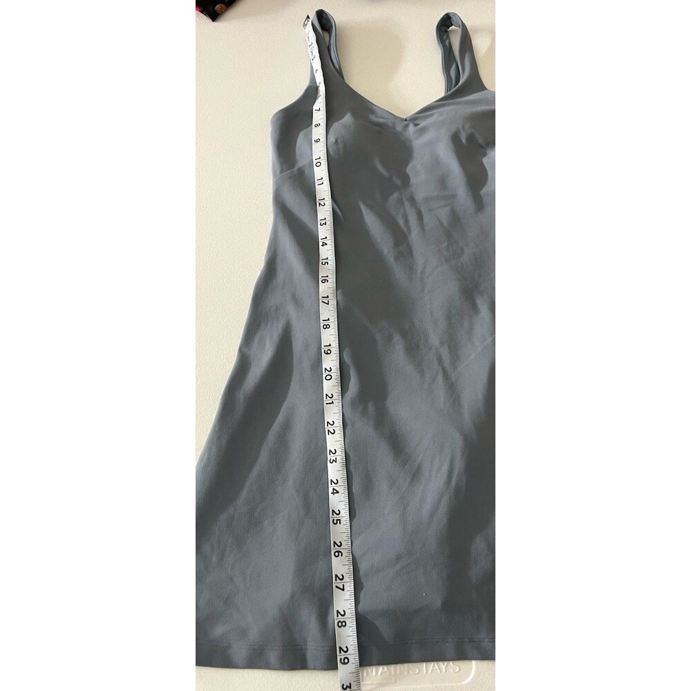 Lululemon Align Dress Size 2 Belgian Blue Grey Shorts Padded Tennis Gym Sports - Picture 8 of 10